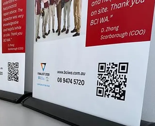 Custom banners, canopies, and standees in Perth